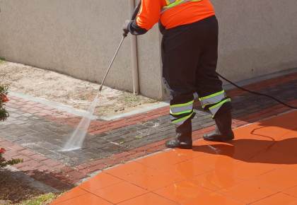 Professional floor cleaning